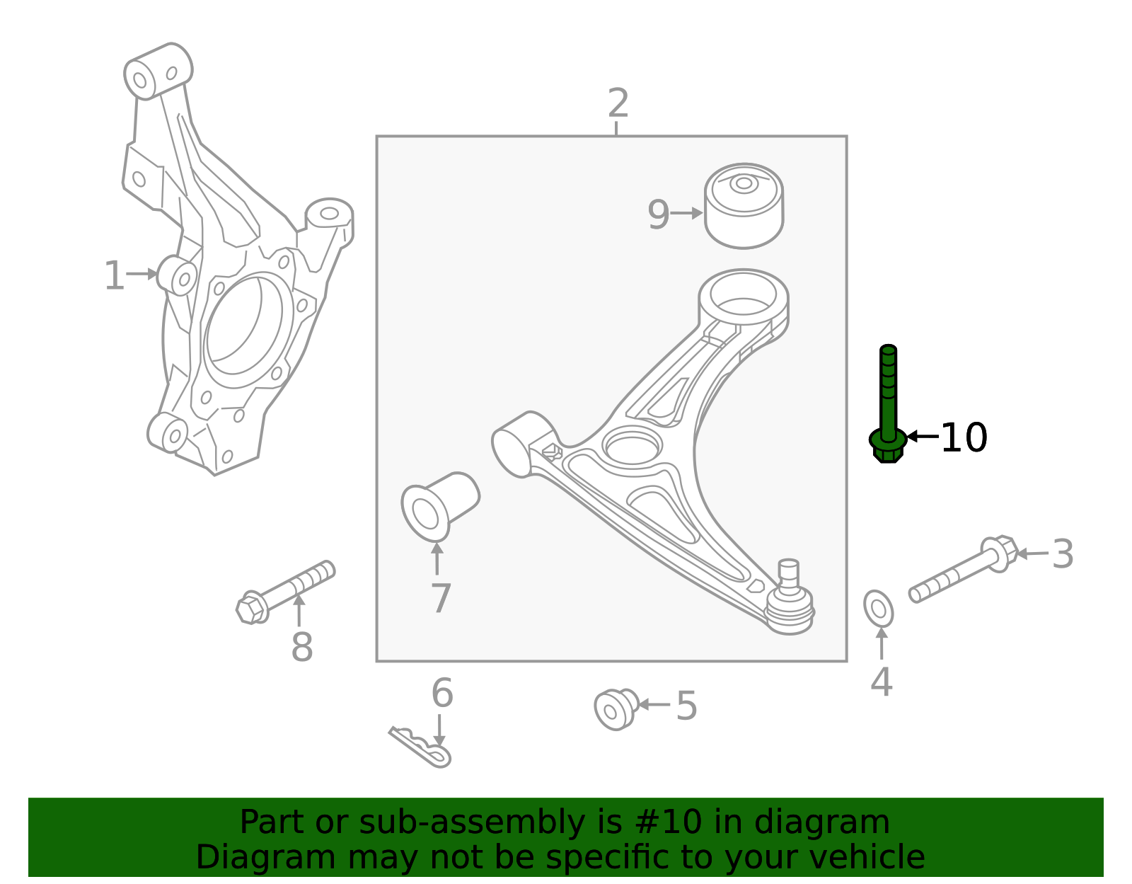 54564-3R000 - Lower Control Arm Rear Bolt 2017-2020 Kia | Kia.Parts Store