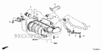 17384S9AA01 - Electrical/Exhaust/Heater/Fuel: CLIP, PRESSURE SENSOR TUBE (BLACK) for Honda Image