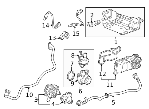 Emission Components for 2025 Cadillac XT5 #1
