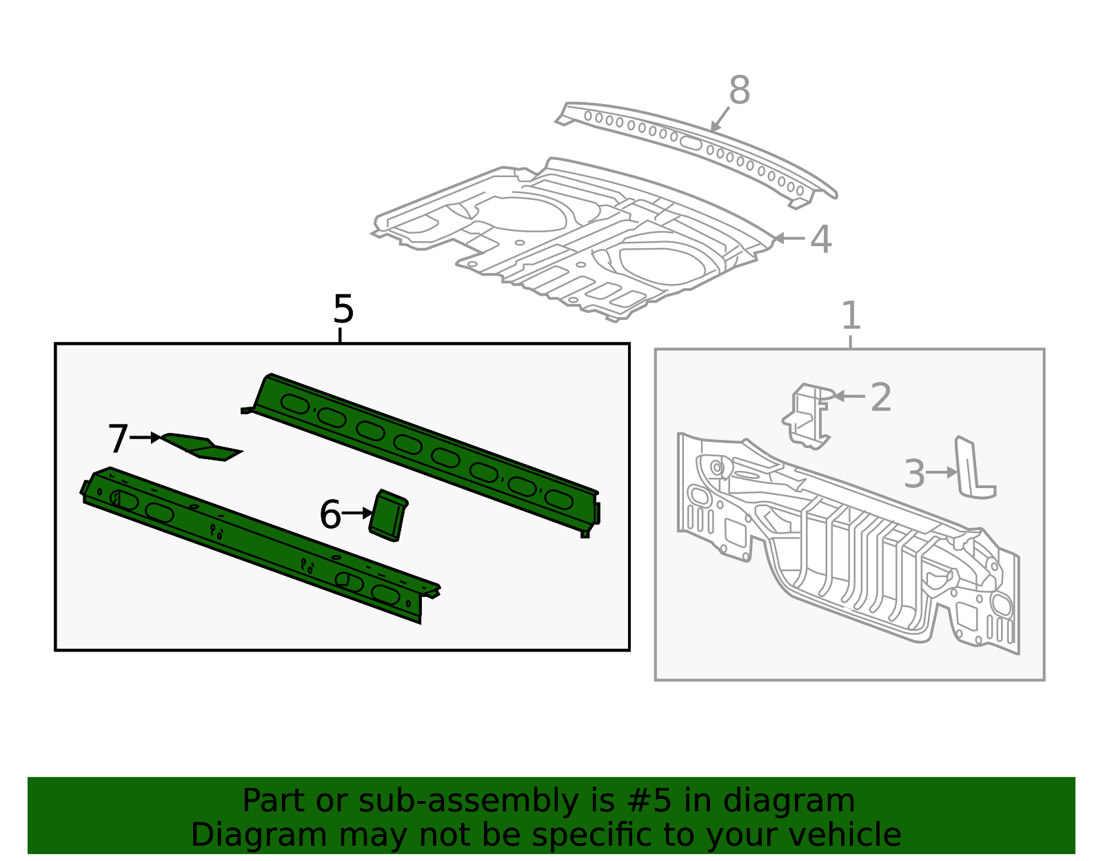 2016-2025 GM Rear Seat Back Body Panel 23366086 GM | GMPartsDirect.com