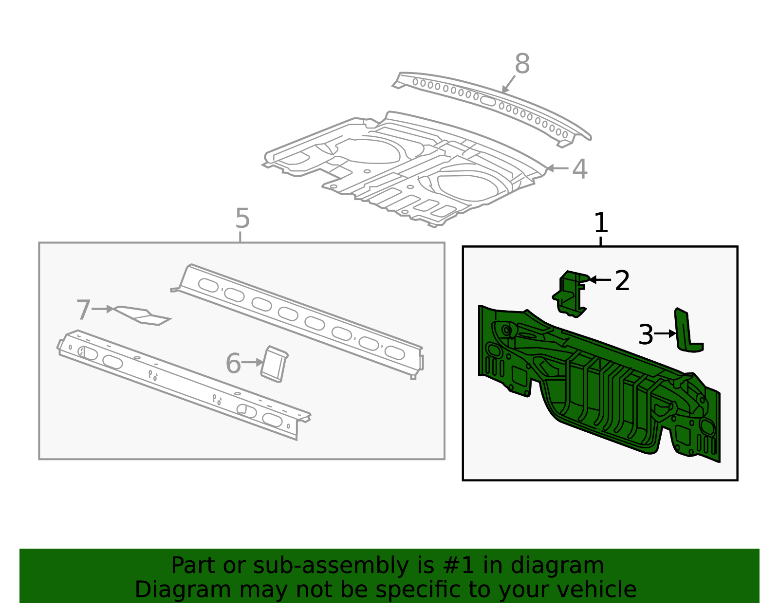 2016-2025 Chevrolet Malibu Rear End Panel Assembly 23327960 | OEM Parts ...