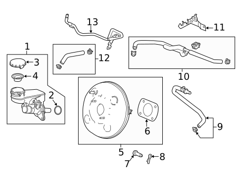 Master Cylinder - Components On Dash Panel for 2019 Honda Civic #0