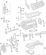2730104820 - Engine: Cylinder Head for Mercedes-Benz Image