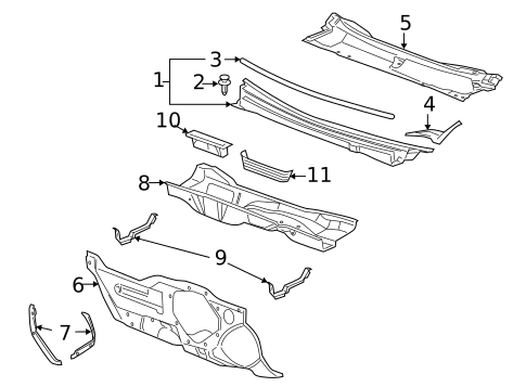 Cowl for 2008 Saturn Aura #0