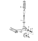 1H6511115J - Suspension: Coil Spring for Volkswagen: Golf, Jetta Image