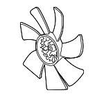 38611RK2A71 - Cooling System: Fan Blade for Acura Image