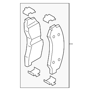 RL1Z2001A - : Brake Pads for Ford: Expedition | Lincoln: Navigator Image