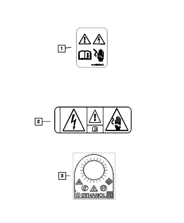 68494653AA - Labels: Washer Fluid Label for Mopar Image image