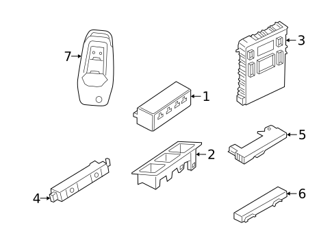 Keyless Entry Components for 2019 Ford Transit Connect #0