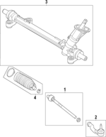 NZ6Z3504G - Steering: Rack for Ford: Maverick Image