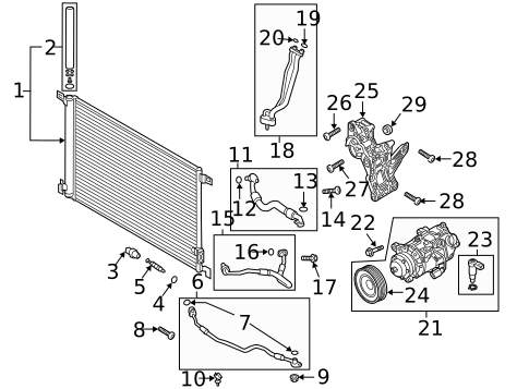 A/C Condenser & Evaporator for 2020 Audi S6 #0