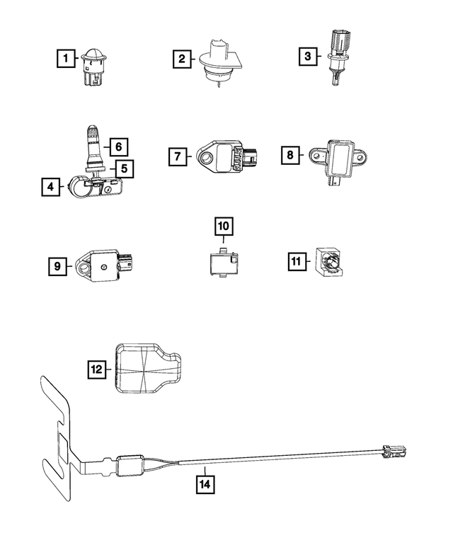 68395835AA - Electrical: Seat Belt Reminder Sensor for Mopar Image