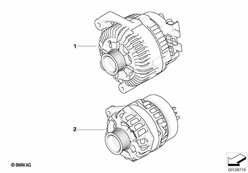 Alternator for 2002 BMW 645Ci #0