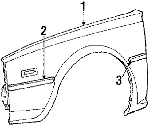 Fender & Components for 1987 Mitsubishi Cordia #0