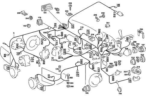Main Cable Harness for 1985 Mercedes-Benz 380SL #0
