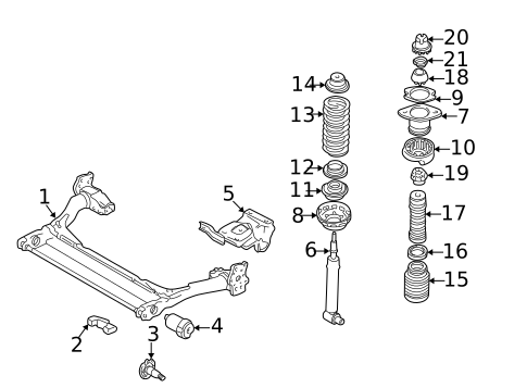 Rear Suspension for 1997 Audi A4 #0