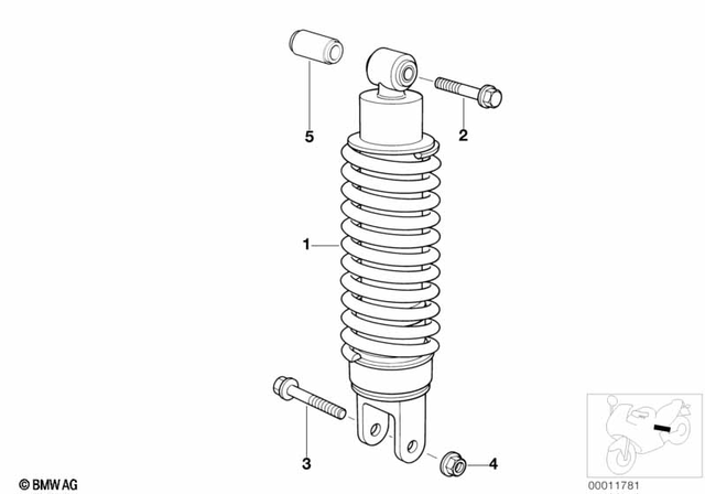 33532314701 - : Spring Strut, Rear for BMW-Motorrad Image