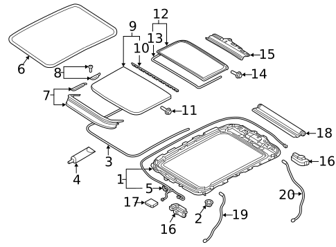 Sunroof for 2023 Audi e-tron Quattro #0