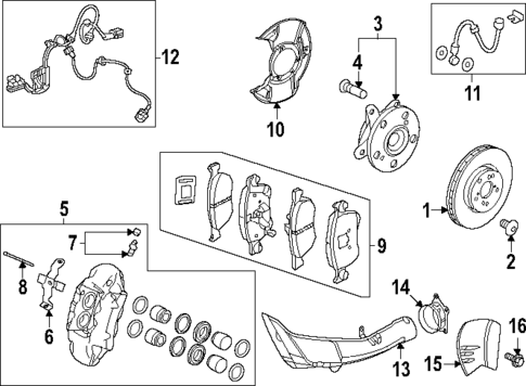Brake Components for 2024 Acura Integra #0