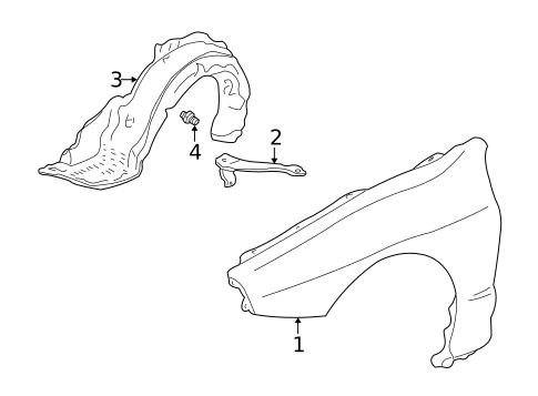 Fender & Components for 2001 Acura Integra #0