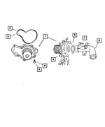 4663732AD - : Water Pump for Mopar Image