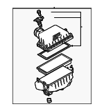 17700F0280 - : Air Cleaner Assembly for Toyota: Highlander, Sienna Image