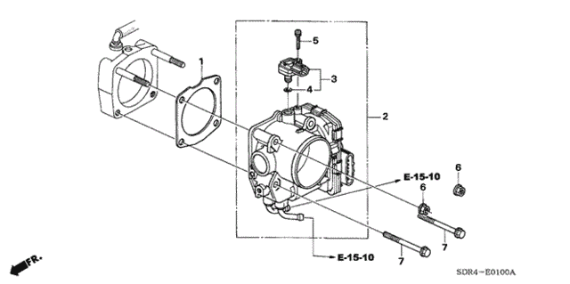 Throttle Body for 2007 Honda Accord #0