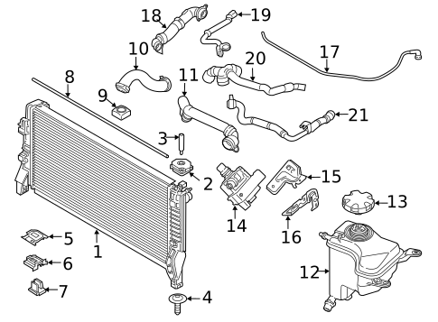 Radiator & Components for 2021 BMW X2 #0