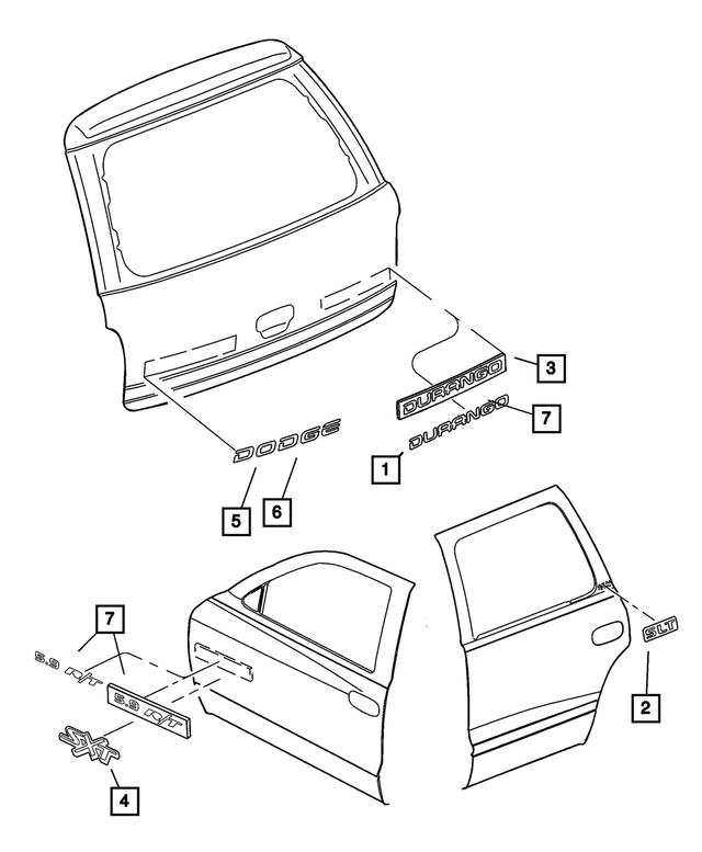 5GZ74CA1AA - Exterior Ornamentation: Decal for Mopar Image
