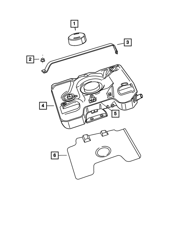5290089AB - Fuel: Fuel Tank Strap for Mopar Image
