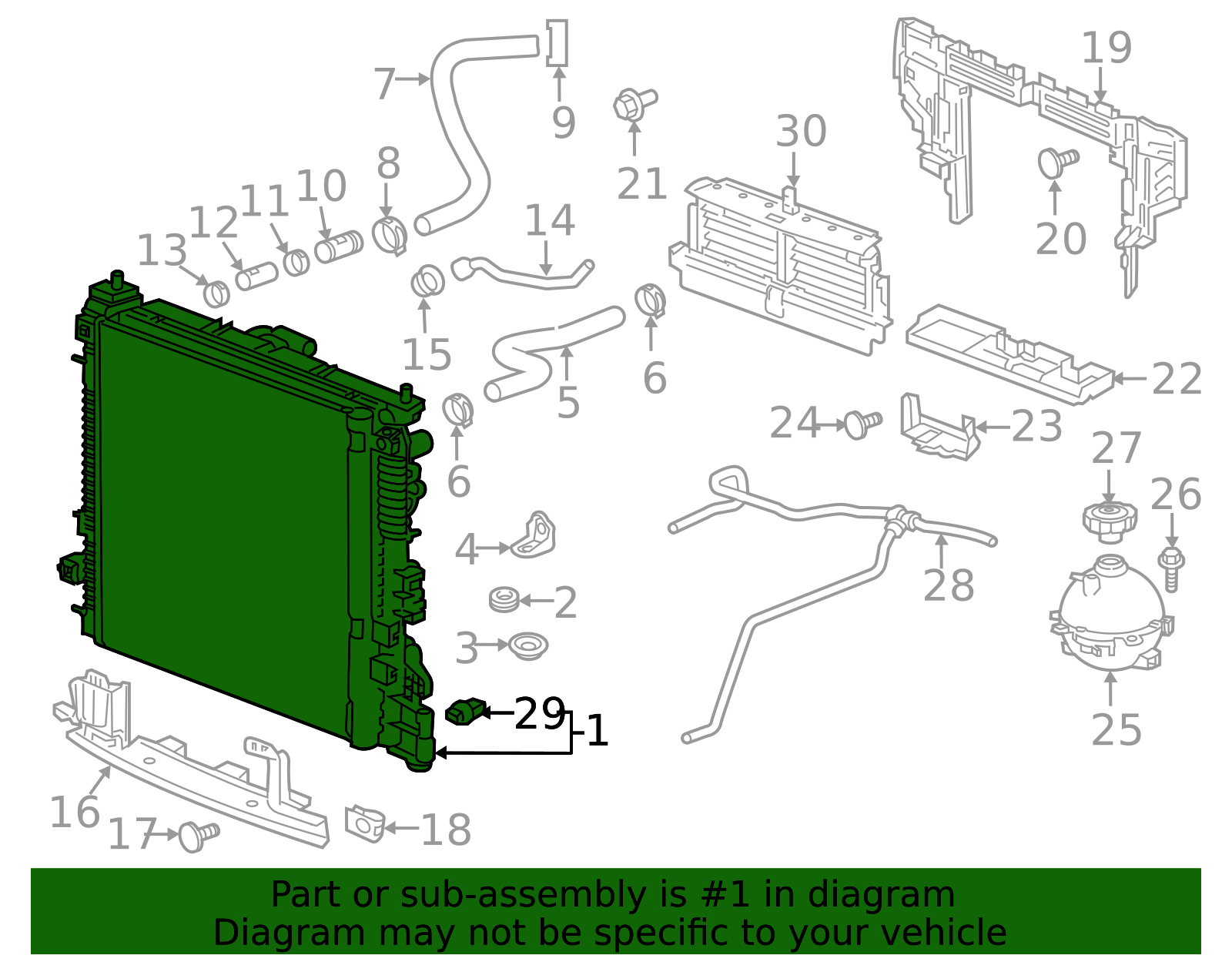 2017-2026 GM (Replaces 85557760) W (S)Radiator 85797937 GM ...