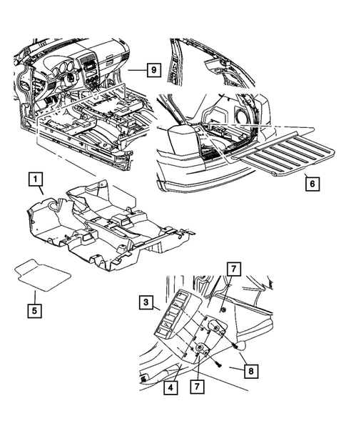Carpets, Floor Mats, Load Floor, and Silencers for 2008 Dodge Caliber #0