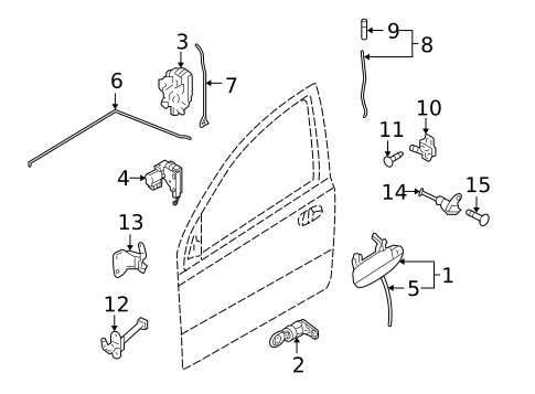 Front Door for 2011 Chevrolet Aveo5 #0