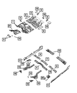 68276716AA - Body Sheet Metal Except Doors: Front Seat Retention Crossmember for Mopar Image
