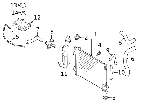 Radiator & Components for 2011 Kia Soul #0