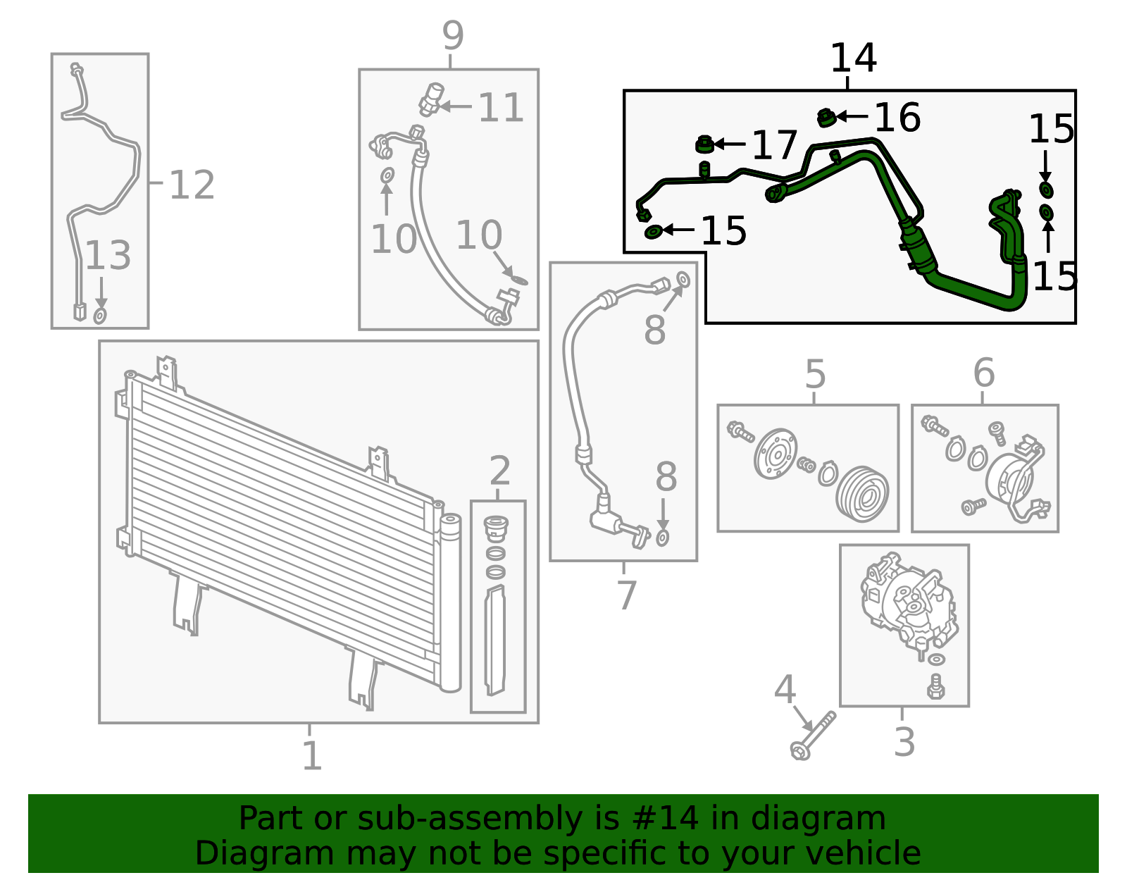 OEM 2018-2022 Honda Accord Rear AC Line 80331-TVA-A01 | Honda ...