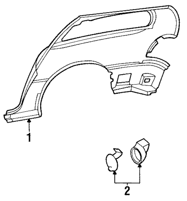 5003741AA - Body: Quarter Panel for Mopar Image