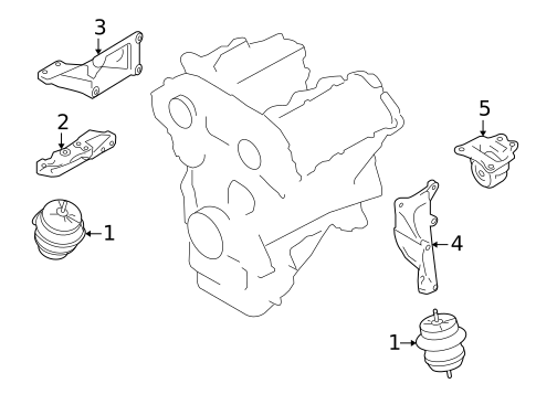 Engine Mounting for 2011 Nissan GT-R #0