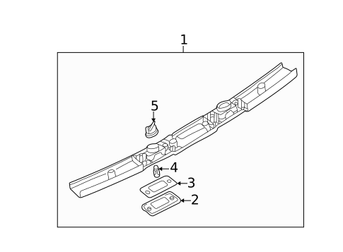 License Lamps for 2005 Saab 9-5 #1
