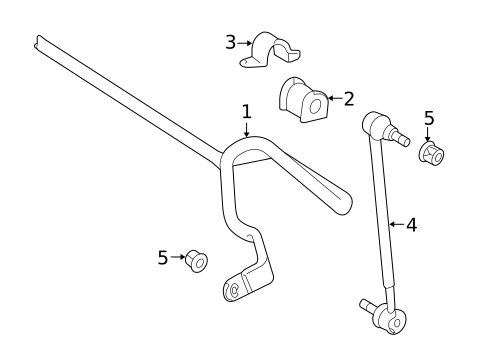 Stabilizer Bar & Components for 2010 Toyota Matrix #0
