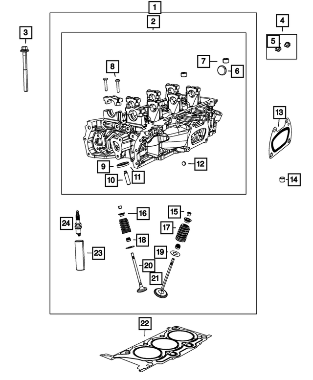 68154699AA - Engine: Cylinder Head Oil Gallery Bolt Kit for Mopar Image