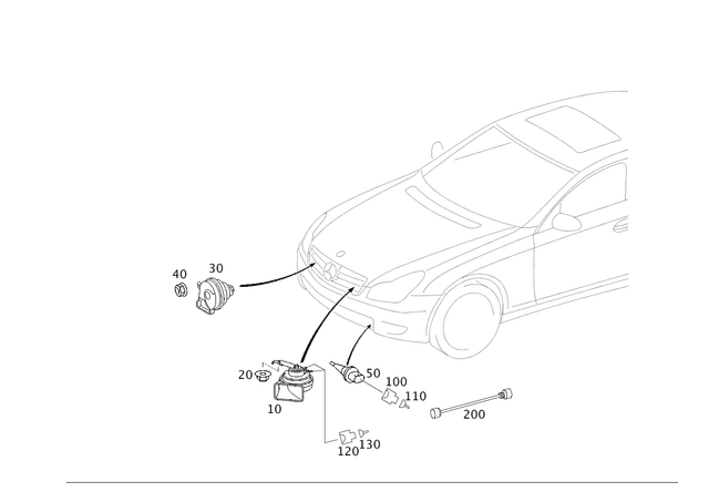 65421220 - Electrical Equipment and Instruments: Horn for Mercedes-Benz: 180C, C220, C230, C240, C280, C32 AMG, C320, C350, C43 AMG, C55 AMG, CL500, CL55 AMG, G55 AMG, G550, GL320, GL550, ML320, ML350, ML450, ML500, ML55 AMG, ML550, ML63 AMG, S430, S55 AMG, SL500, SL55 AMG, SL550, SL600, SL63 AMG, SL65 AMG Image image