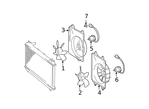 Cooling Fan for 2003 Toyota Sienna #0