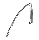 51417458441 - Body: Frame Cover for BMW: 740e xDrive, 740i, 740i xDrive, 745e xDrive, 750i, 750i xDrive, M760i xDrive Image