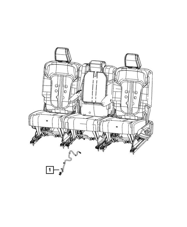 68427430AD - : Rear Seat Wiring for Mopar Image