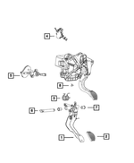 68095299AA - Clutch: Clutch Pedal Pad for Mopar Image