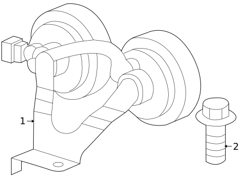 Horn for 2006 Isuzu Ascender #0