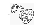 527500U000 - Brakes: Hub &amp; Bearing for Hyundai: Accent Image
