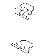 582443Q100 - Brakes: Brake Pads Clip for Hyundai: Accent, Azera, Elantra, Elantra Coupe, Sonata Image