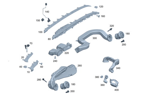 Air Ducting for 2024 Mercedes-Benz EQE 500 #0